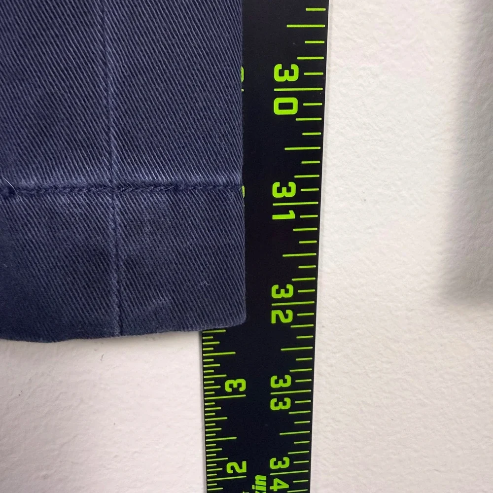 Polo Ralph Lauren Chino Pants Men 38 Navy Blue Pleated Classic Fit Cotton Preppy